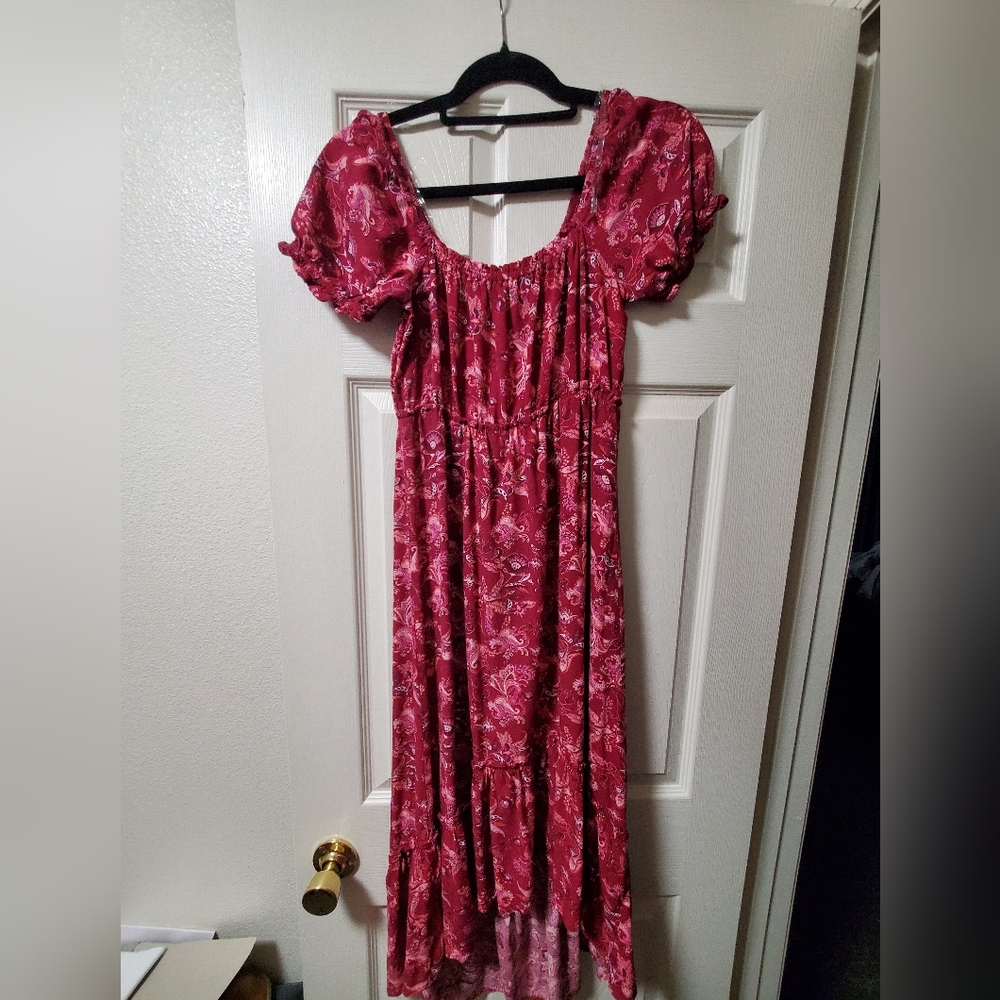 Maroon Floral Size Small Dress